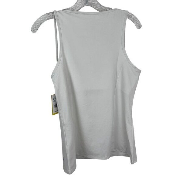 EleVen by Venus Williams NEW High Vibes Tennis Tank White Women Lrg Activewear - Picture 2 of 9